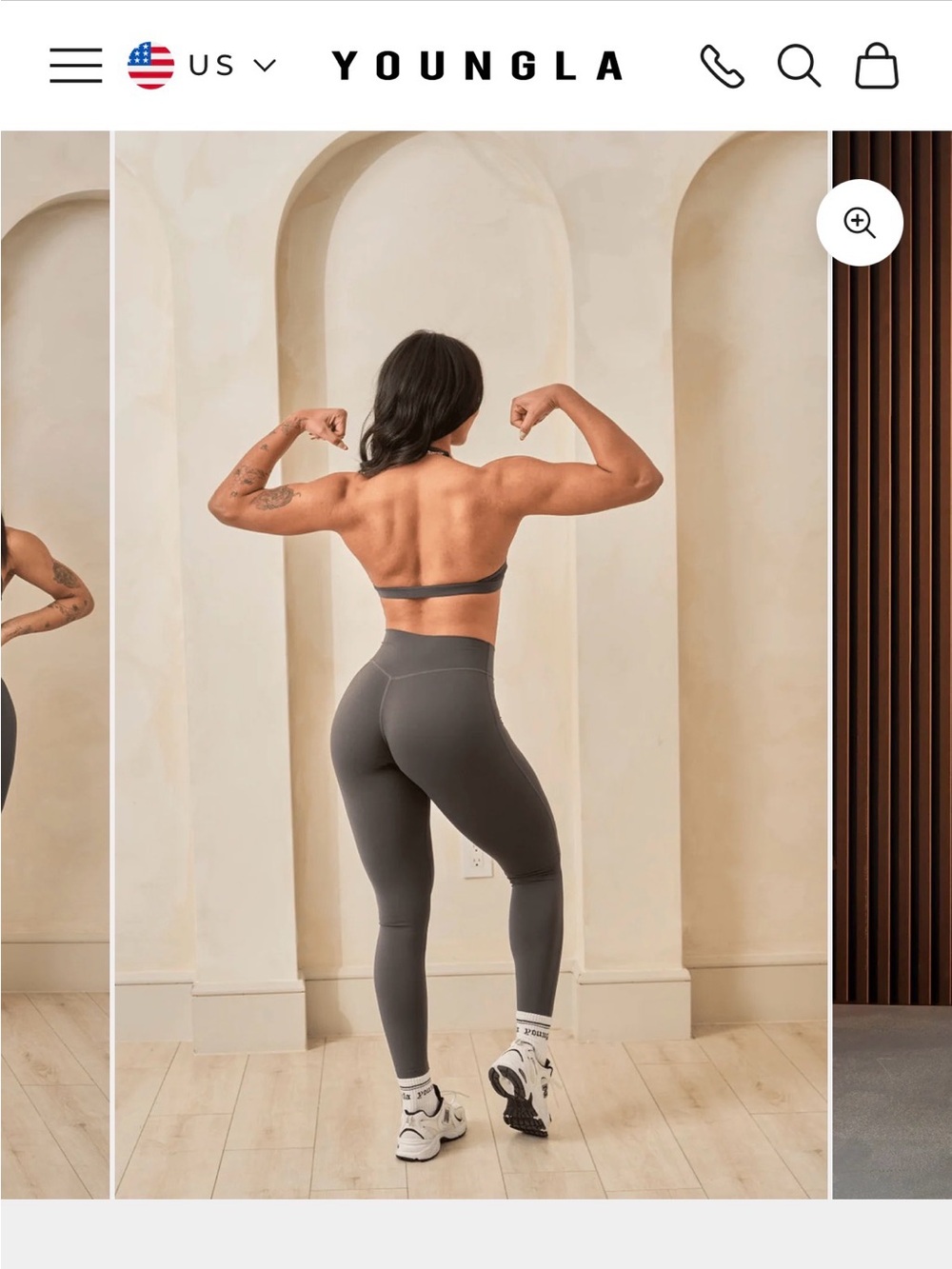 YoungLA Charcoal High-Rise Sculpt Leggings